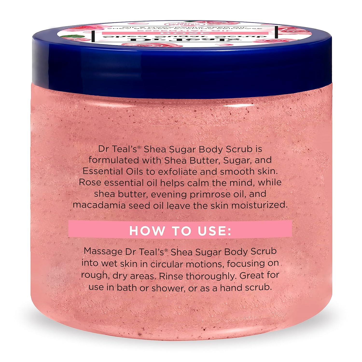 Dr Teal's Shea Sugar Body Scrub, Rose with Essential Oil 81wFStYosWL. SL1500