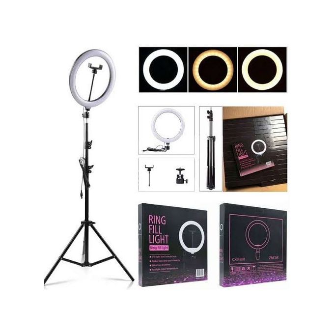 10 Inches Led Selfie Ring Light Usb With Phone Holder/tripod 10 inches ringlight 3