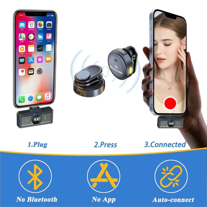Q8 Lavalier Wireless Magnetic Microphone 5