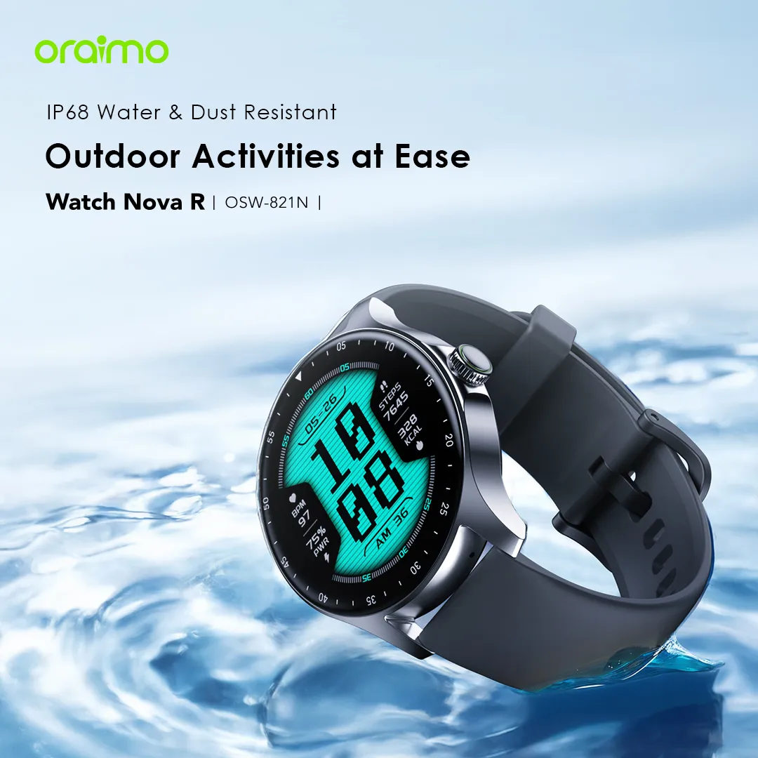 oraimo Watch Nova R 1.39'' Panda Glass IP68 Smart Watch OSW-821N 821n 2