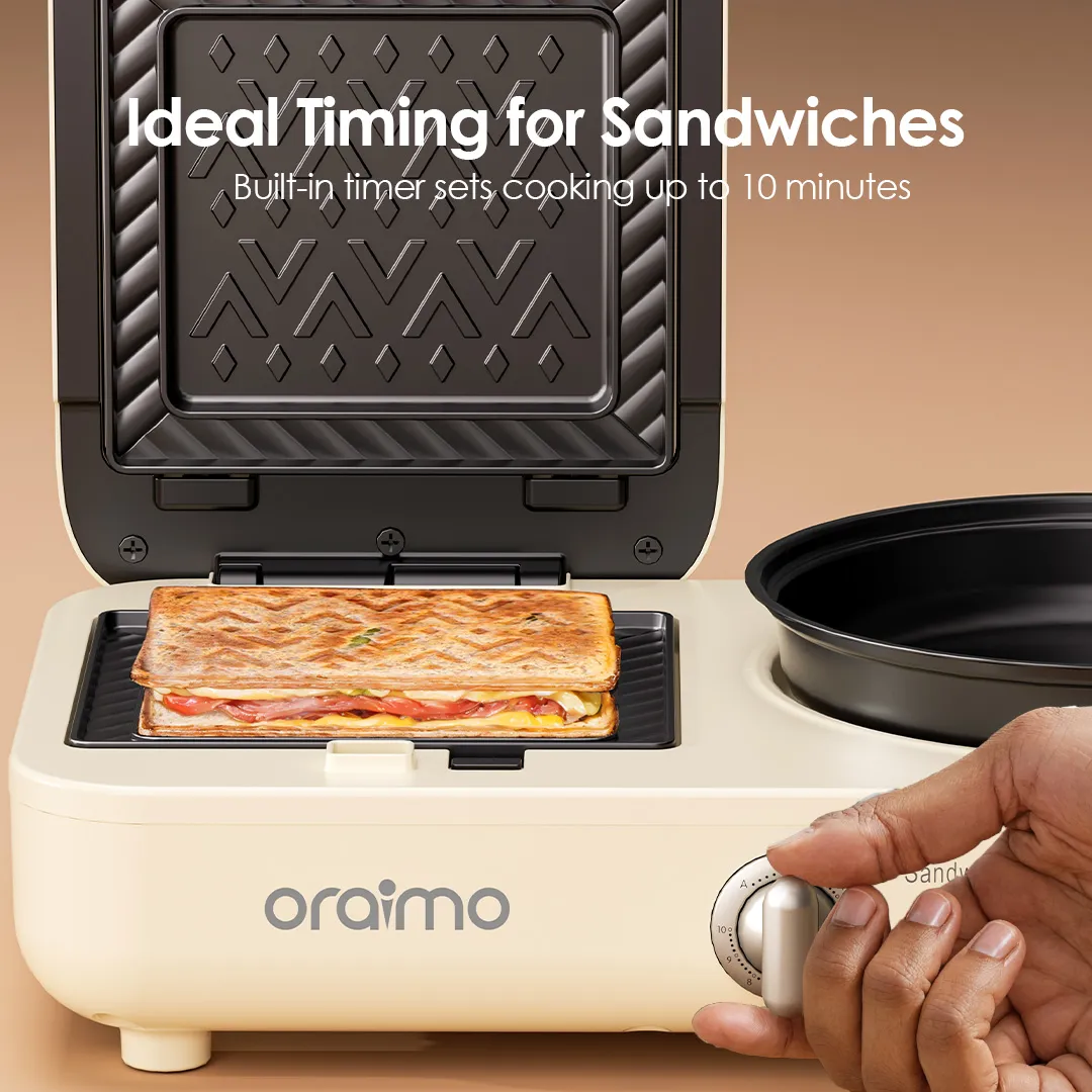 oraimo EasyBistro 2 in 1 Breakfast Station OBM-201A EASYBRISTO BREAKFAST MAKER OBM 201A 7
