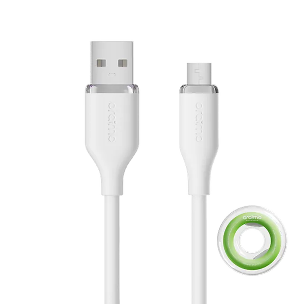 oraimo SilkLine 1M 2A Micro-USB Data Cable OCD-115M OCD 115M white