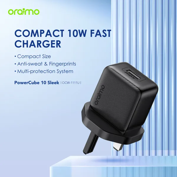 oraimo PowerCube 10 Sleek Lightning 10W Wall Charger Kit OCW-1111U OCW 1111U charger