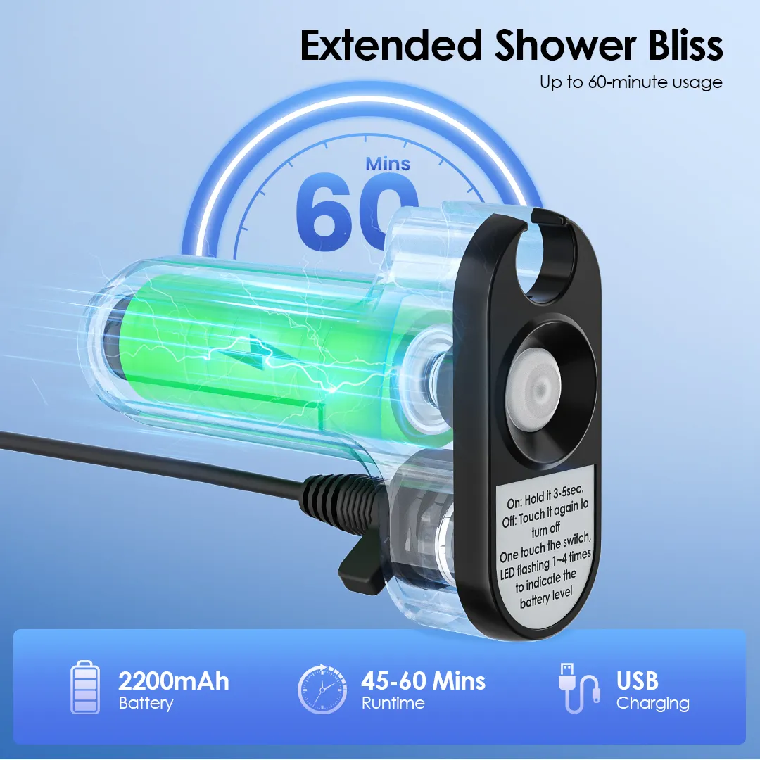 OPS 201A AquaFlex Portable Shower 60 min usage 4