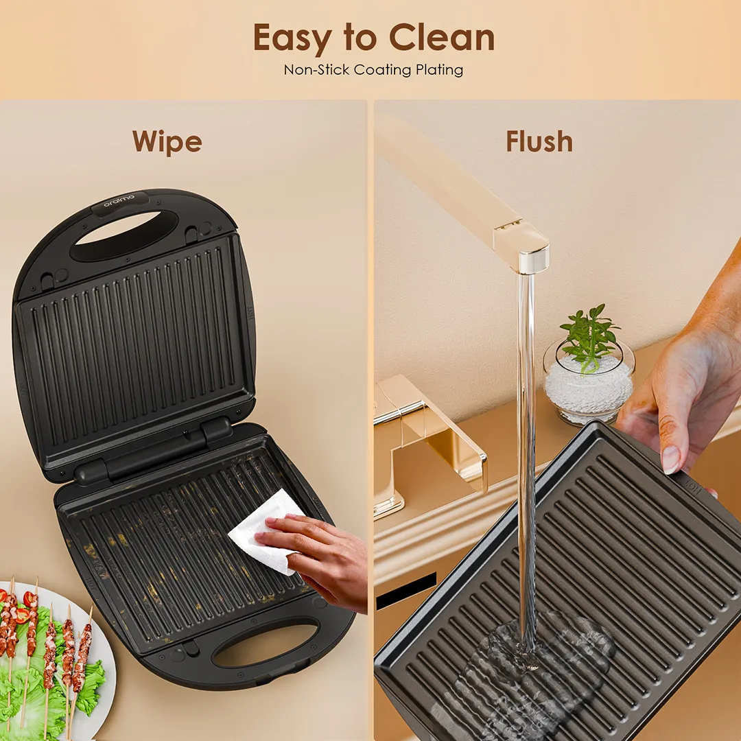 oraimo SmartSandwichMaker Plus 1200W with Detachable Cooking Plates OSM-501A OSM 501A OPENED 3