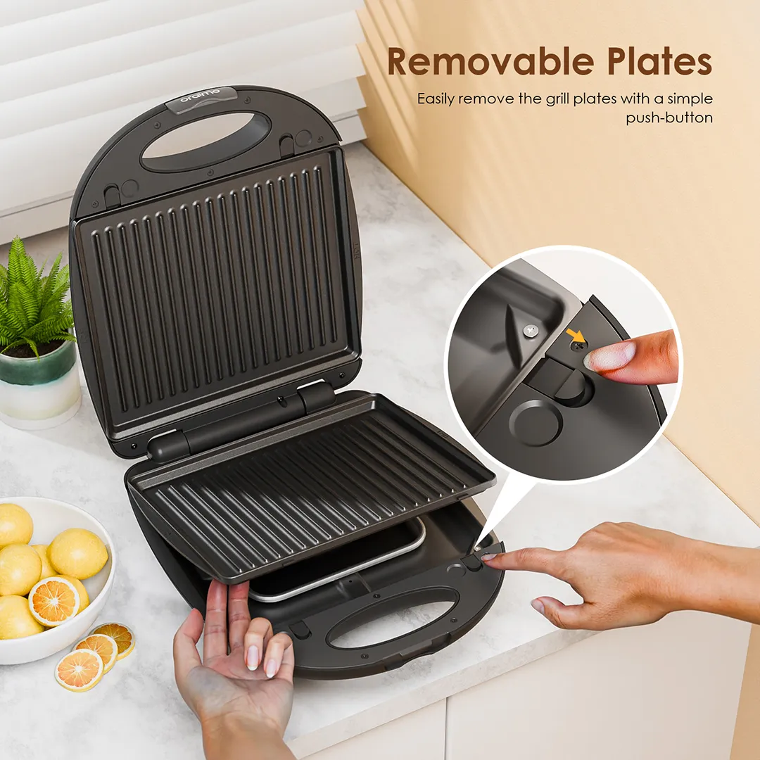 oraimo SmartSandwichMaker Plus 1200W with Detachable Cooking Plates OSM-501A OSM 501A OPENED 4