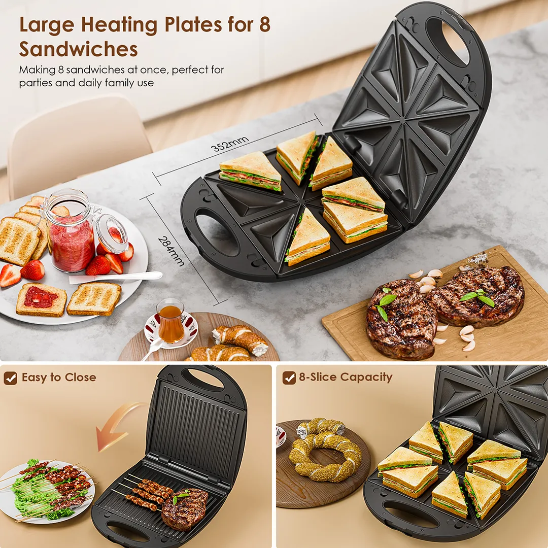 oraimo SmartSandwichMaker Plus 1200W with Detachable Cooking Plates OSM-501A OSM 501A OPENED 7