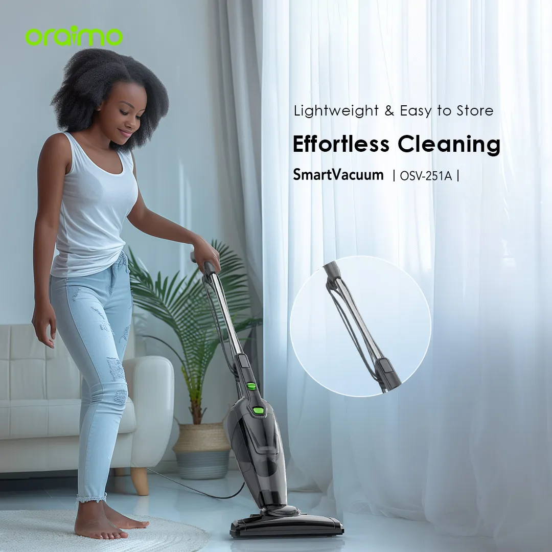 oraimo SmartVacuum Corded Vacuum Cleaner with 5m Cord, 500W High Speed Powerful Suction OSV-251A OSV 251A STICK VACUUM 3
