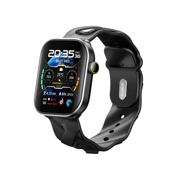 oraimo Watch Pro AM 1.85″ AMOLED IP68 Smart Watch OSW-811H OSW 811H black