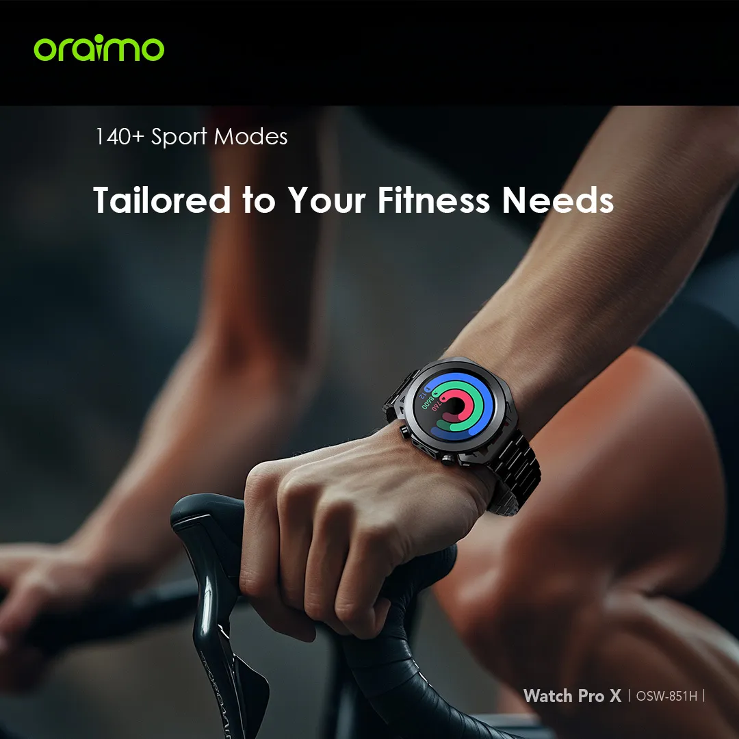 oraimo Watch Pro X 1.43'' Amoled IP68 Smart Watch with 2 Replaceable Watch Cases & Straps OSW-851H OSW 851H FB 8
