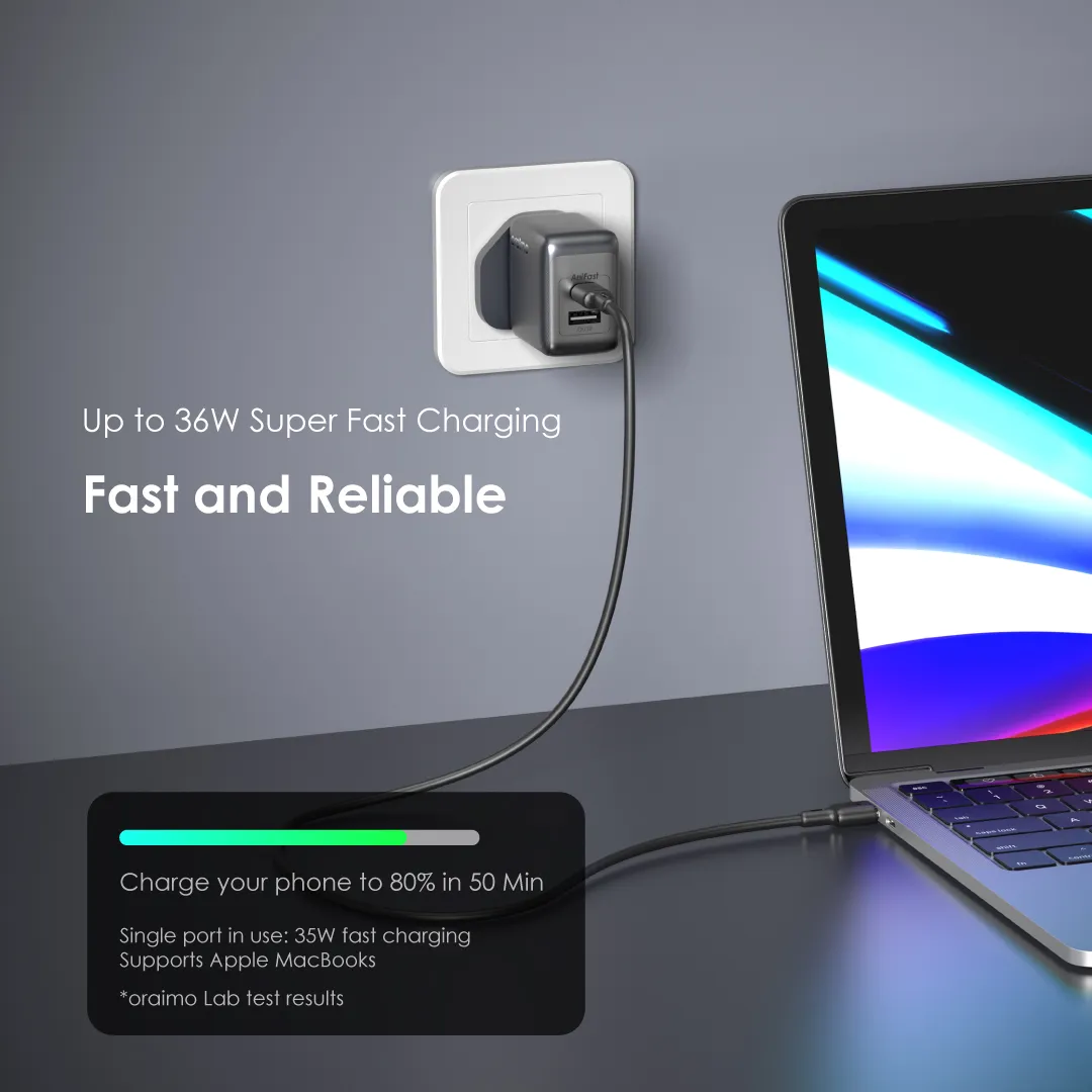 oraimo PowerGaN 36 Pro 36W Wall Charger Kit OCW-7331UN PowerGaN 36 Pro wall charger OCW 7331UN 36w fast charging