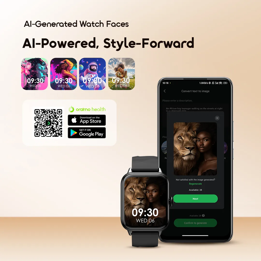 oraimo Watch 6 Nano 1.52" TFT Full Touch Smart Watch OSW-807N SmartWatch Watch6Nano OSW 807N 4 AI generated