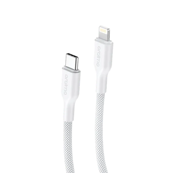 oraimo Braid 3A 45W Fast Charging Type-C to Lightning with 1M White OCD-152CL braid 7