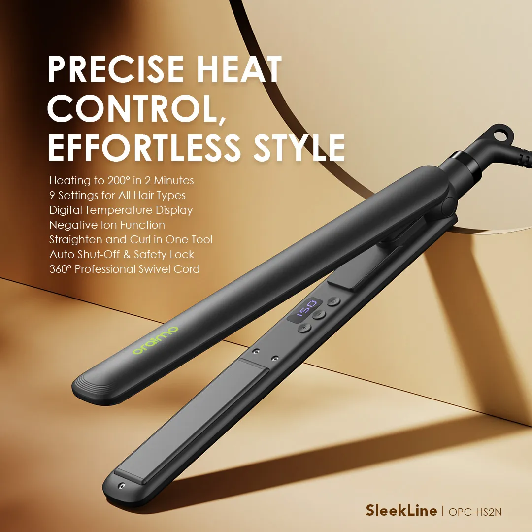 oraimo SleekLine 2-in-1 Hair Styler OPC-HS2N hair straightener sleekline opc hs2n 1