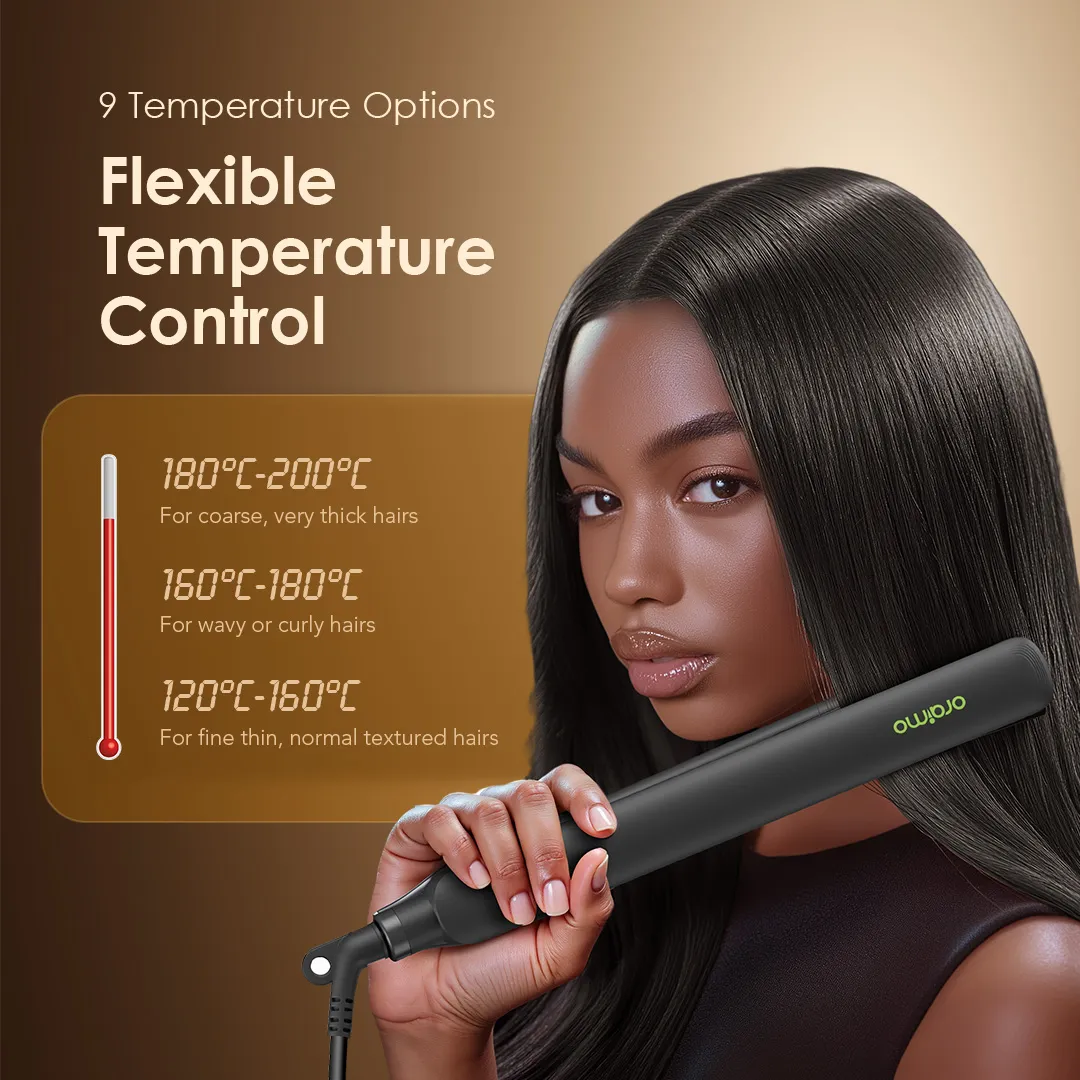 oraimo SleekLine 2-in-1 Hair Styler OPC-HS2N hair straightener sleekline opc hs2n 3 9 temperature options