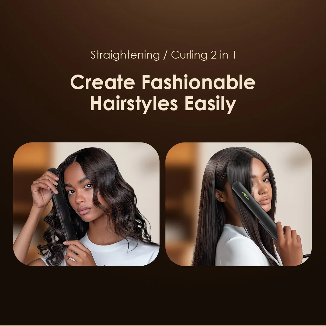 oraimo SleekLine 2-in-1 Hair Styler OPC-HS2N hair straightener sleekline opc hs2n 6 2 hairstyles
