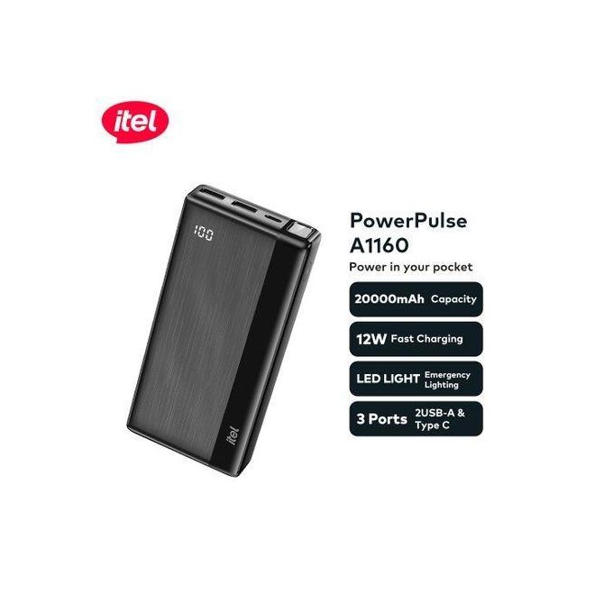 itel PowerPulse A1160 20000mAh Power-Bank itel a1160 1