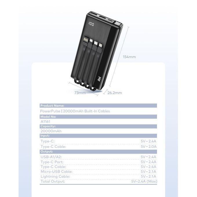 itel A1161 20000mAh Power Bank itel a1161 2