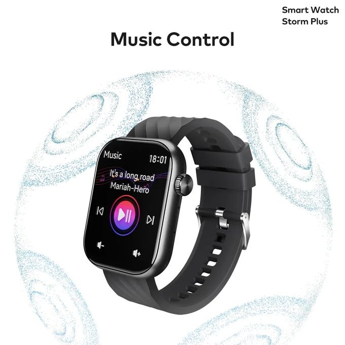 itel 2.01" HD Water Proof ISW-015 Storm Plus Smart Watch - Black itel isw 015 2