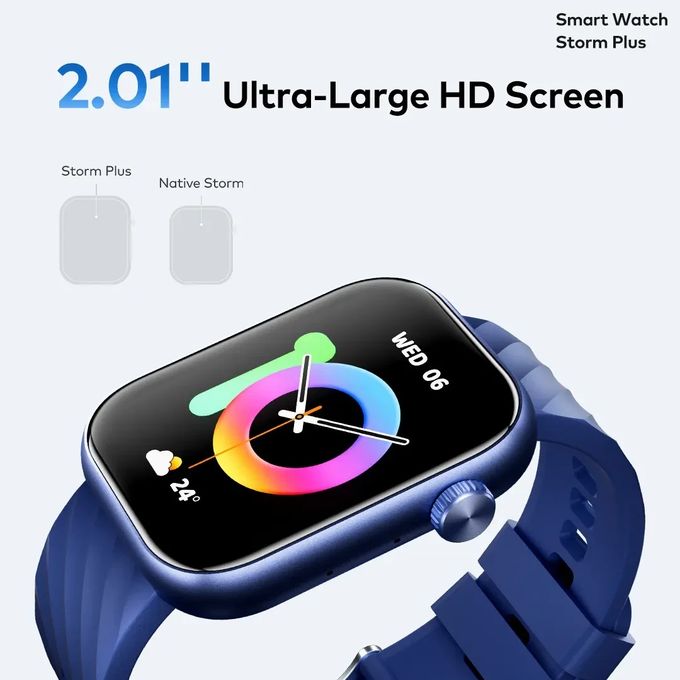 itel 2.01" HD Water Proof ISW-015 Storm Plus Smart Watch - Black itel isw 015 6