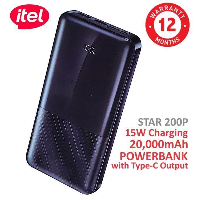 itel Star 200P 20000mAh Power Bank itel star 200p 1