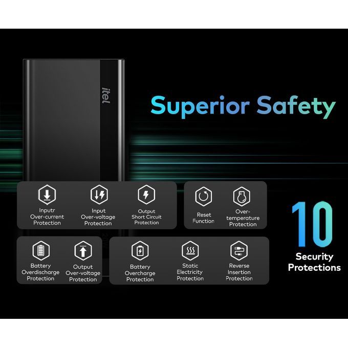 itel T162 20000mAh Power bank itel t162 3