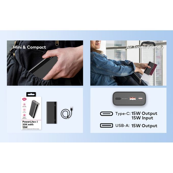 itel T162 20000mAh Power bank itel t162 5