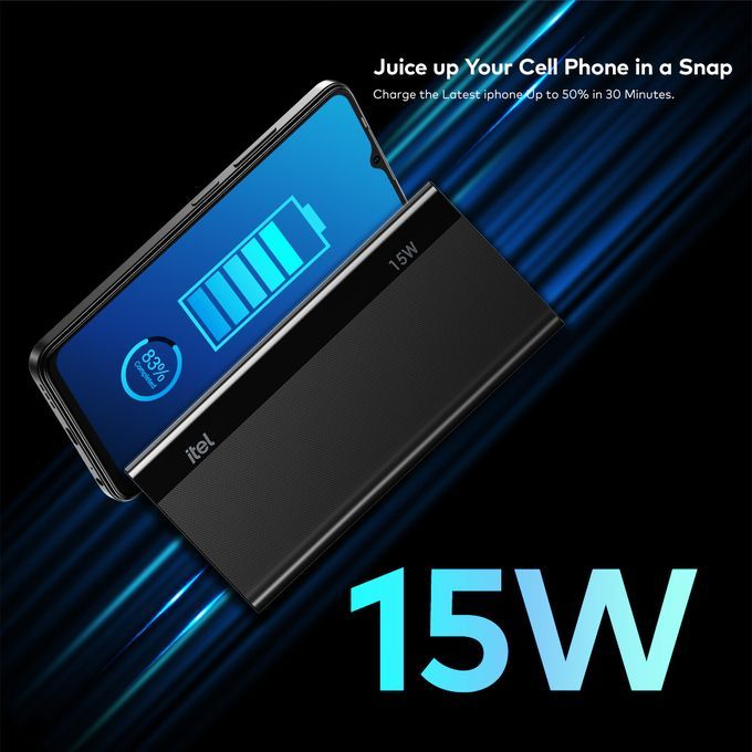 itel T162 20000mAh Power bank itel t162 7