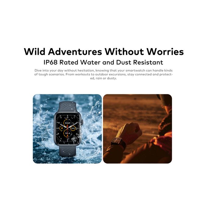 Share this product itel Water Proof ISW-011 Native Storm Smart Watch - Black itelisw 011 2