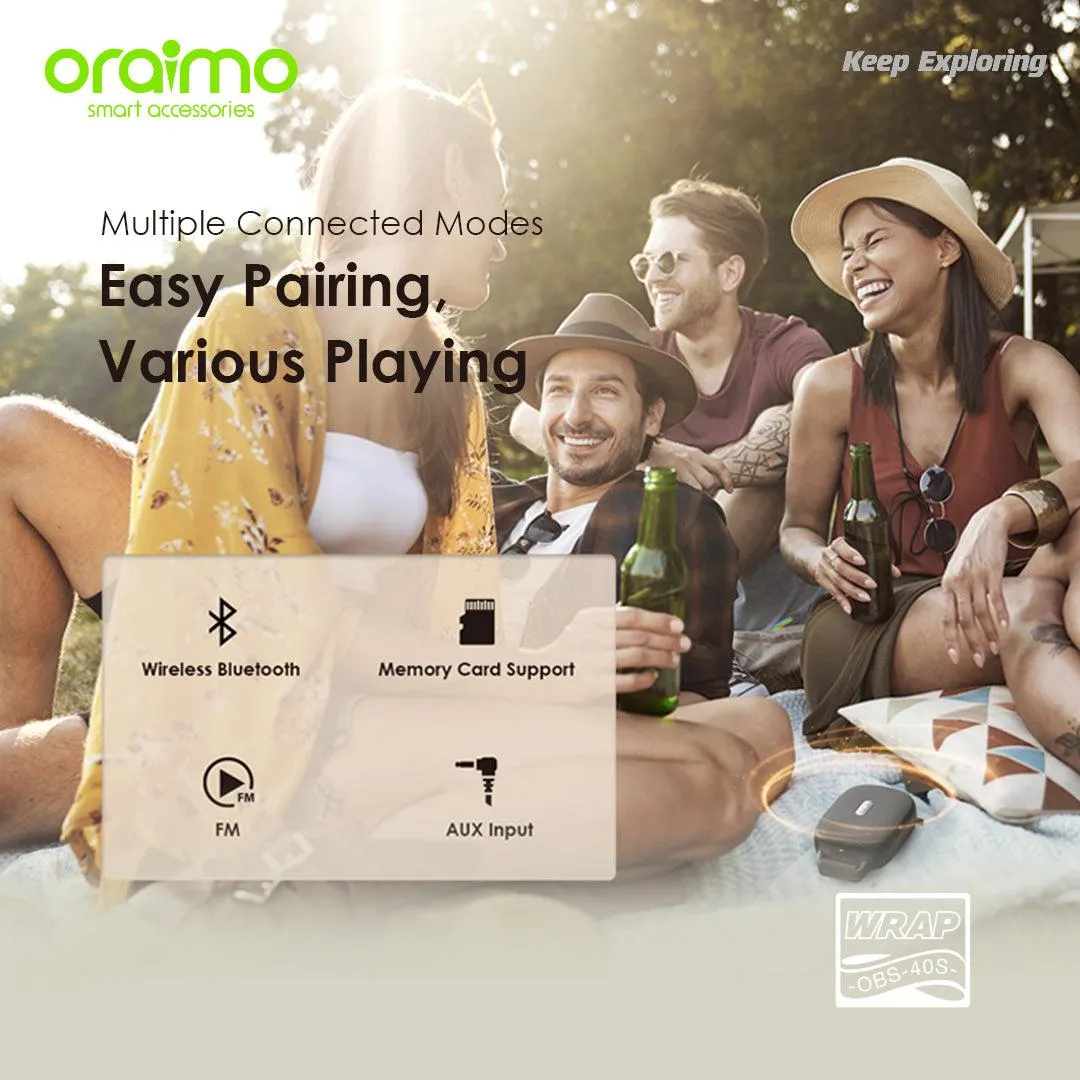 oraimo Wrap 5W FM IP67 Wireless Speaker OBS-40S obs 40s 9