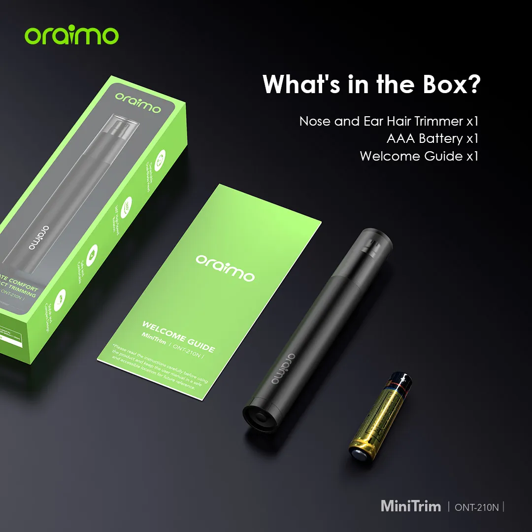 oraimo MiniTrim Nose Ear Hair Trimmer ONT-210N ont 210n 2