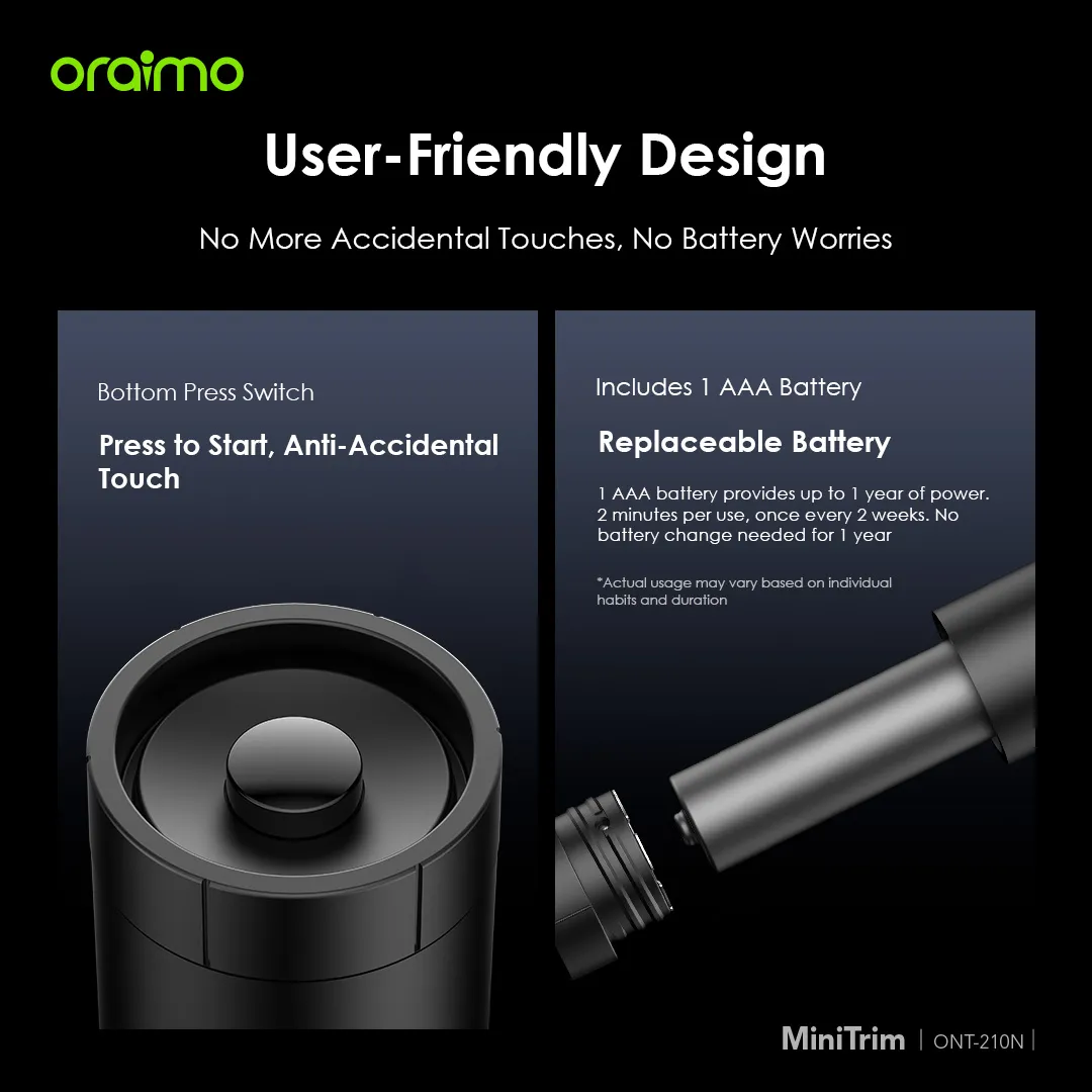 oraimo MiniTrim Nose Ear Hair Trimmer ONT-210N ont 210n 4