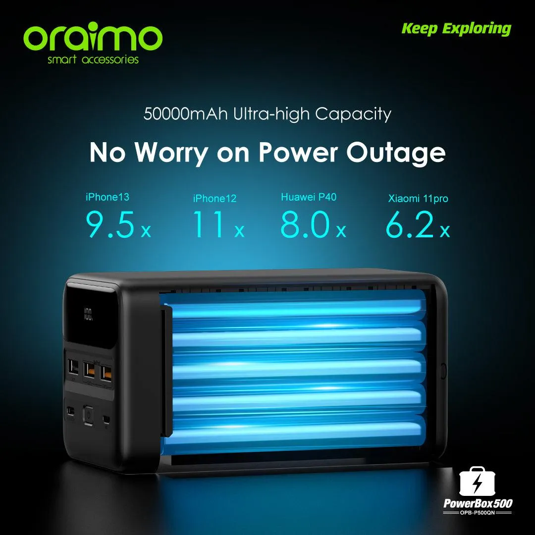 oraimo PowerBox 500 50000mAh 22.5W Power Bank OPB-P500QN opb p500qn 2