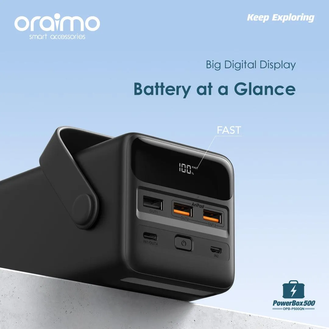 oraimo PowerBox 500 50000mAh 22.5W Power Bank OPB-P500QN opb p500qn 5
