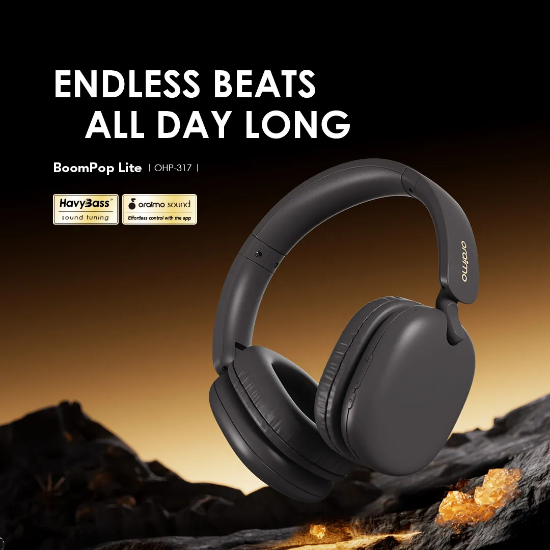 oraimo BoomPop Lite ENC Over-Ear Wireless Headphones OHP-317 oraimo BoomPop Lite ENC Over Ear Wireless Headphones ohp 317 1