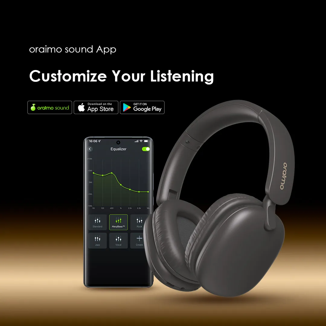 oraimo BoomPop Lite ENC Over-Ear Wireless Headphones OHP-317 oraimo BoomPop Lite ENC Over Ear Wireless Headphones ohp 317 3