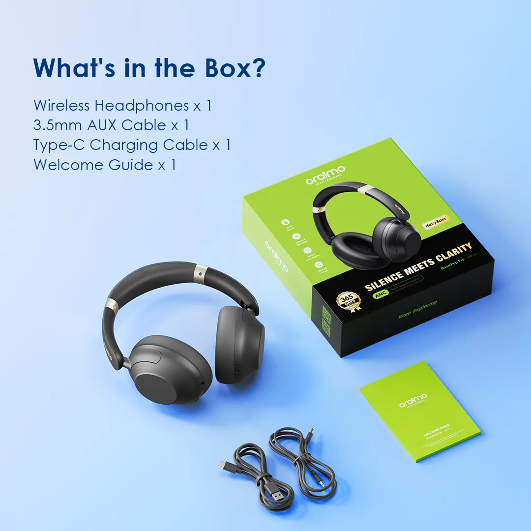 oraimo BoomPop Pro ANC Over-Ear Headphones OHP-917 oraimo BoomPop Pro OHP 917 What in the