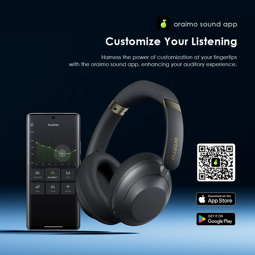 oraimo BoomPop Pro ANC Over-Ear Headphones OHP-917 oraimo BoomPop Pro OHP 917 oraimo sound app