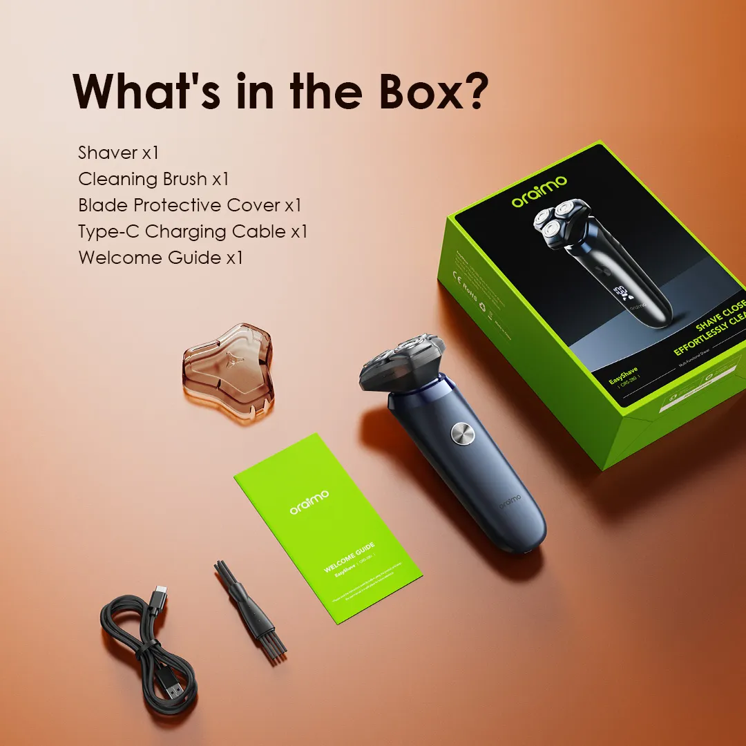 oraimo EasyShave Digital Display Shaver ORS-280 oraimo EasyShave ORS 280 Shaver what is in the