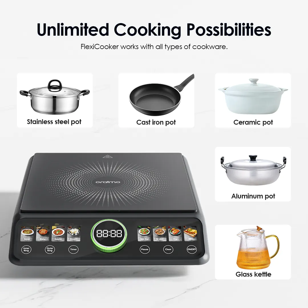 oraimo Flexi Cooker OCS 201A Unlimited Cooking Possibilities