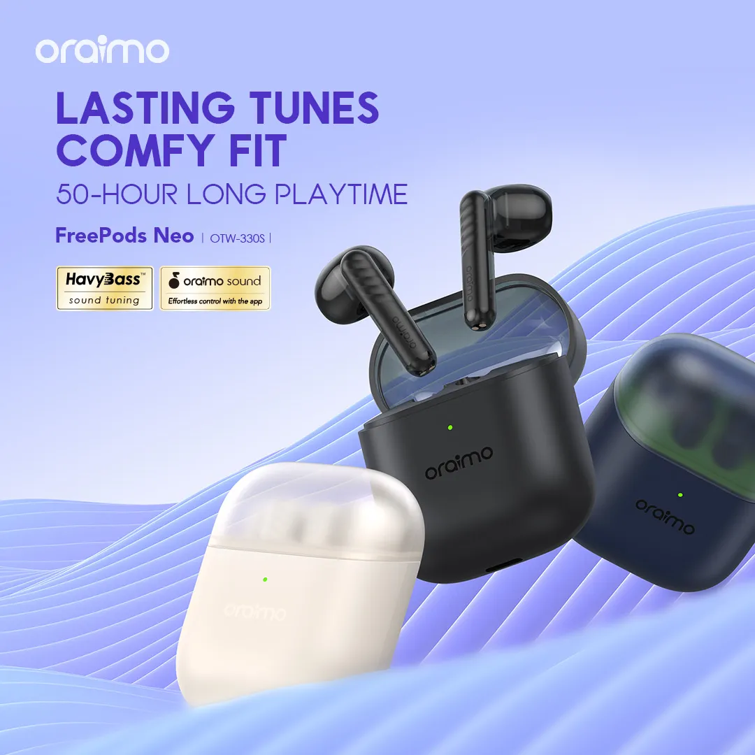 oraimo FreePods Neo Half In Ear True Wireless Earbuds OTW-330S oraimo FreePods Neo Half In Ear True Wireless Earbuds otw 330s 1