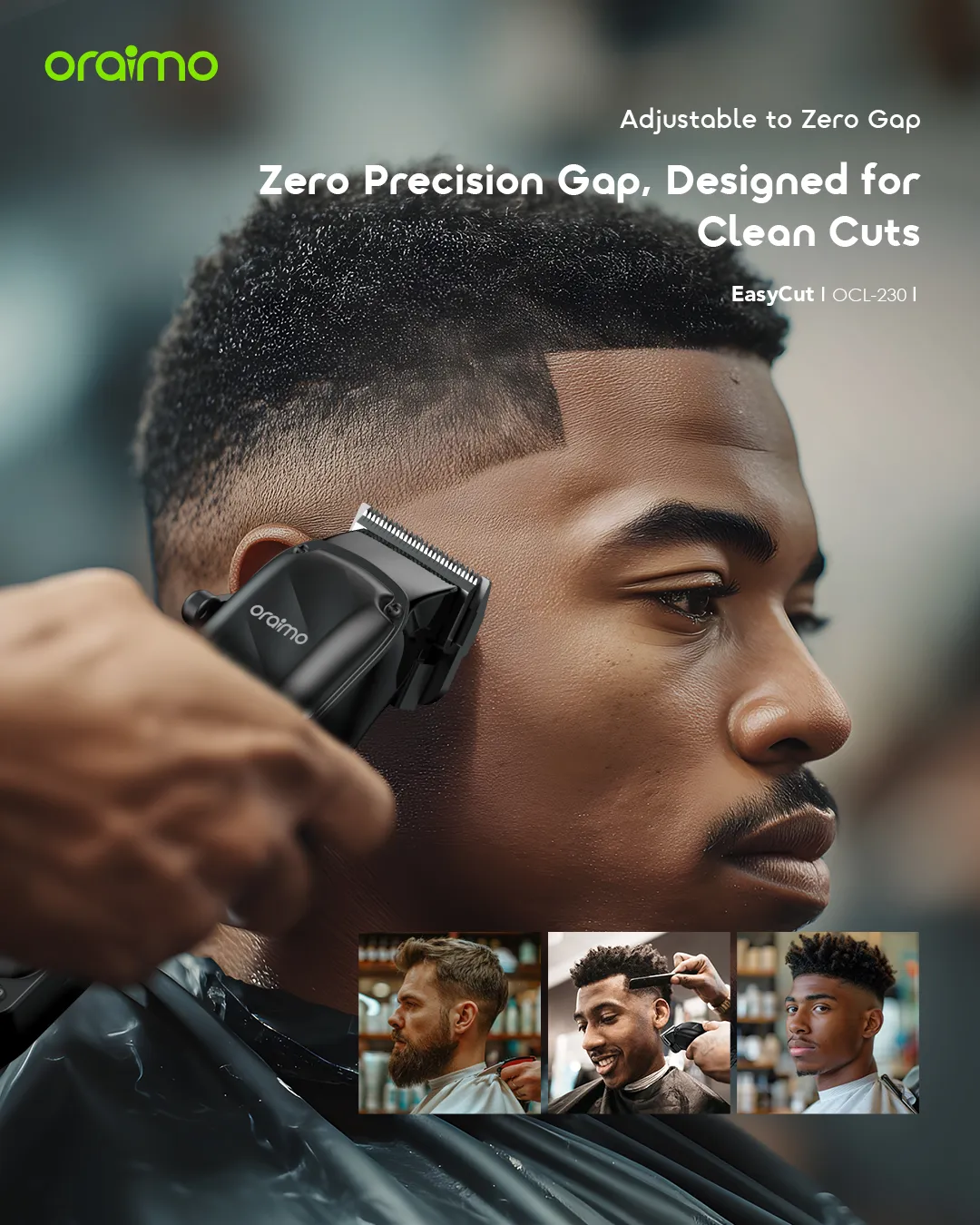oraimo EasyCut Super Powerful Adjustable Hair Clipper OCL-230 oraimo Hair Clipper EasyCut OCL 230 Zero Gap