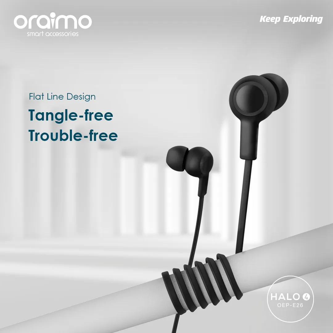 oraimo Halo 4 In-Ear Wired Headphones OEP-26 oraimo Halo 4 In Ear Wired Headphones oep 26 2