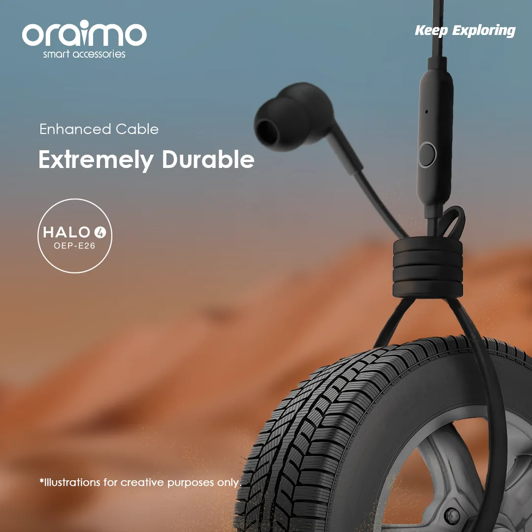 oraimo Halo 4 In-Ear Wired Headphones OEP-26 oraimo Halo 4 In Ear Wired Headphones oep 26 3