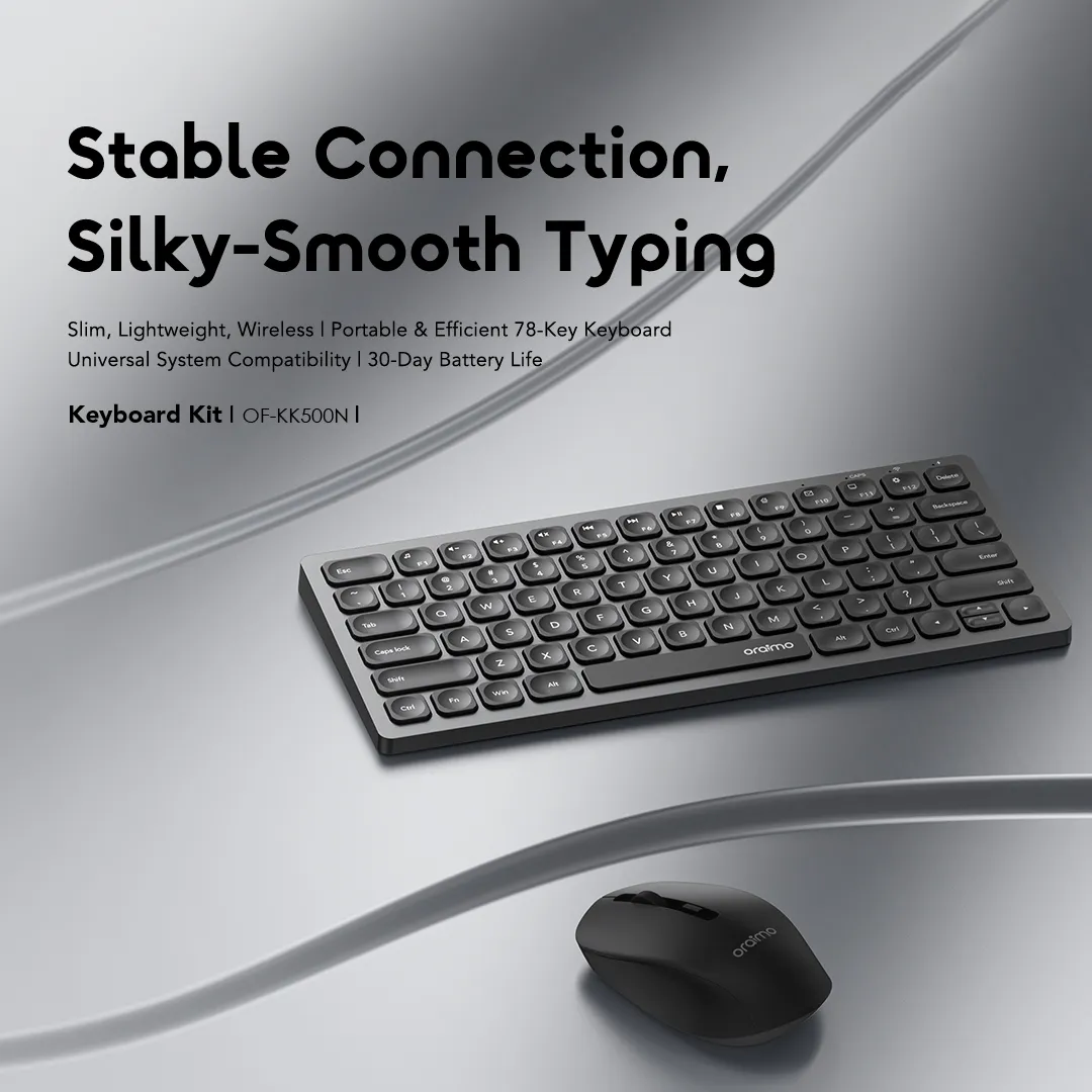 oraimo NimbleType Wireless Keyboard Mouse Kit OF-KK500N oraimo Keyboard Kit NimbleType OF KK500N 1