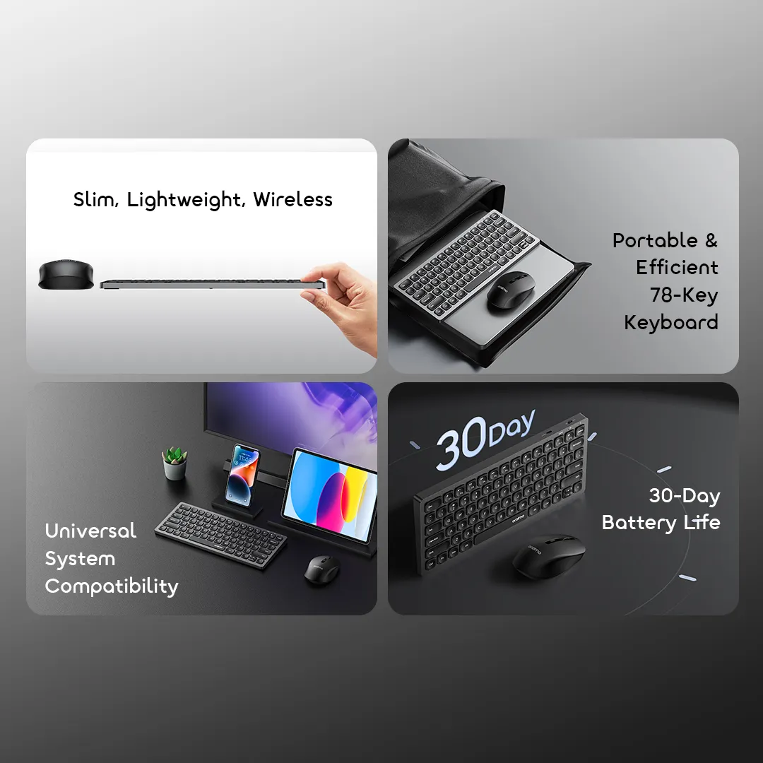 oraimo NimbleType Wireless Keyboard Mouse Kit OF-KK500N oraimo Keyboard Kit NimbleType OF KK500N 2