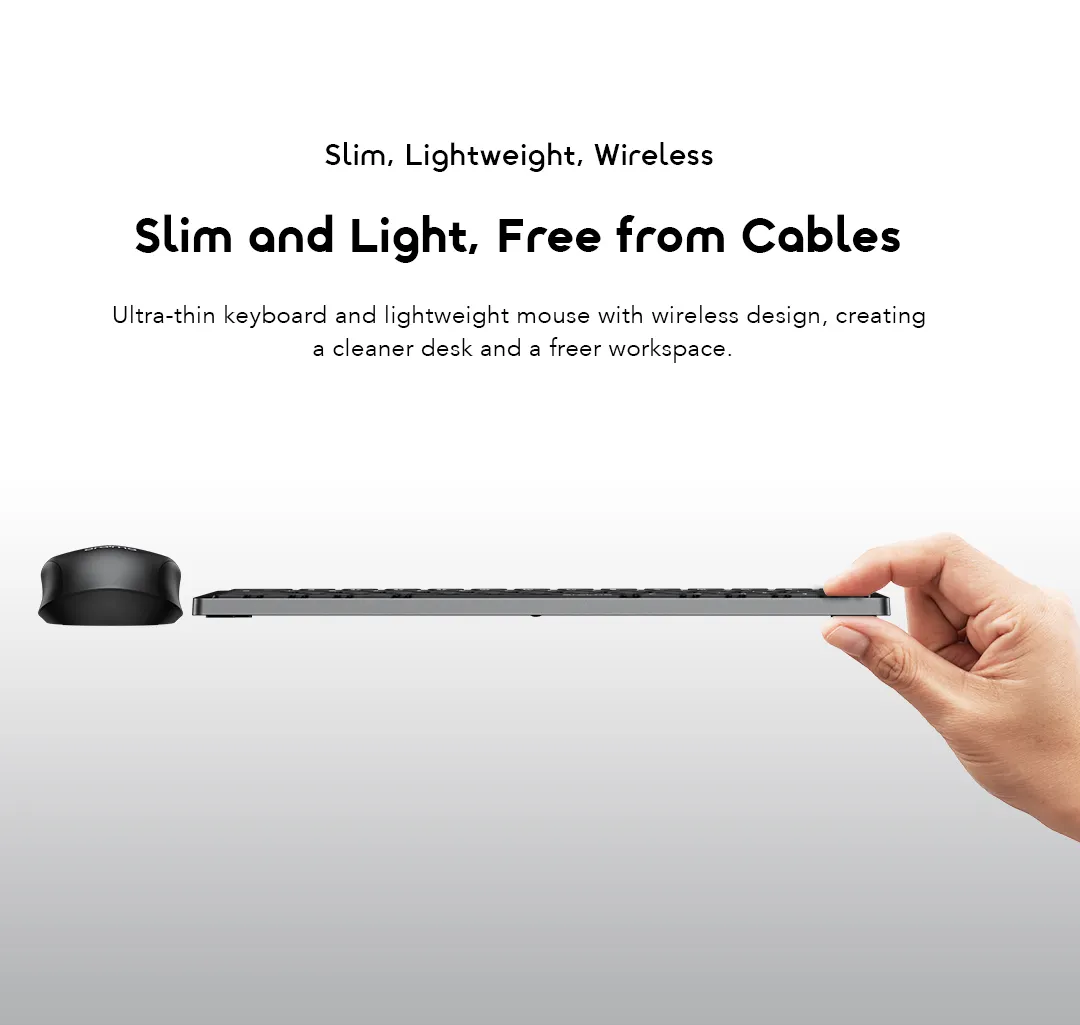 oraimo NimbleType Wireless Keyboard Mouse Kit OF-KK500N oraimo Keyboard Kit NimbleType OF KK500N 3