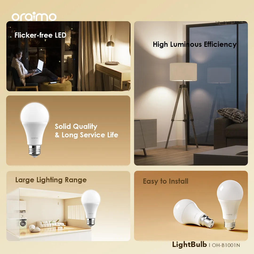 oraimo LightBulb 12pcs 10W LED Light Bulb 9