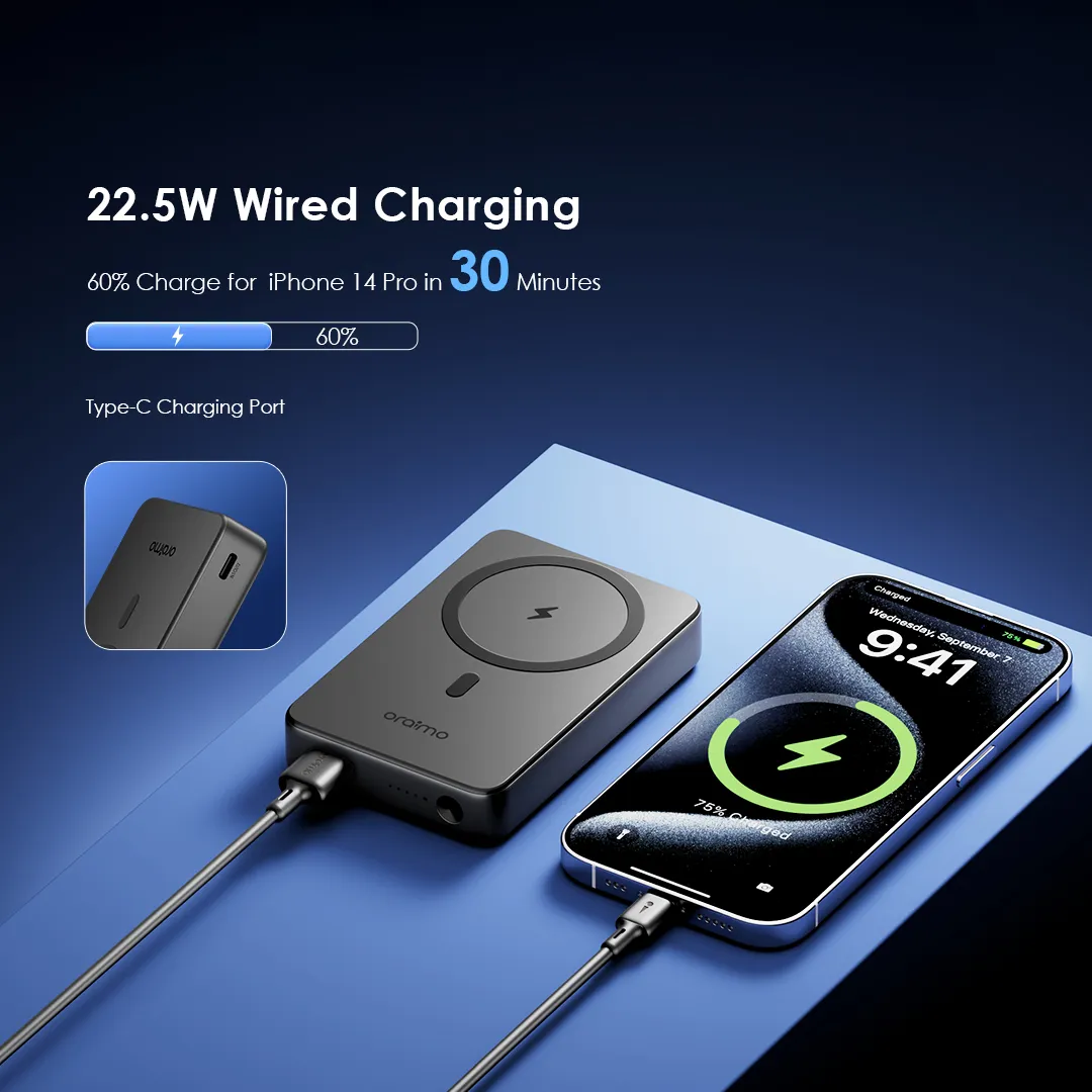 oraimo MagPower 15 10000mAh Wireless and Wired Power Bank 10