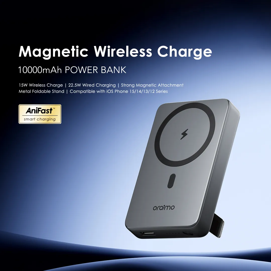 oraimo MagPower 15 10000mAh Wireless and Wired Power Bank 13